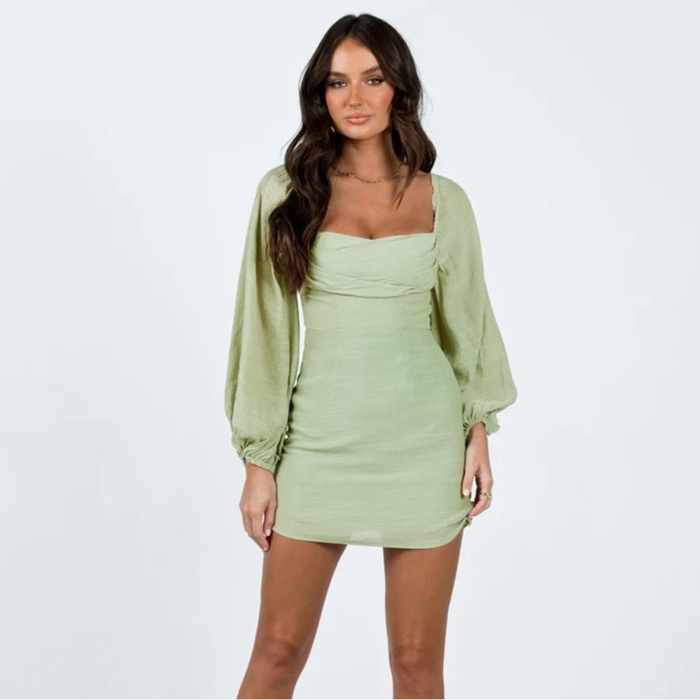Princess Polly Warra Mini Dress in Sage